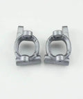 Top Tier 6 Piece C Hub Front Rear Axle Carrier Kit For RC Cars, aluminum axle brackets, lightweight, sturdy build, close-up view.