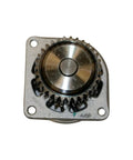 Heavy Duty Engine Water Pump For Nissan Altima And Pathfinder Compatible With 3.5L V6 And 4.0L V6, top view with gear.