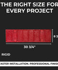 Stack Bond Brick Border Concrete Stamp Set Of 3 Durable Polyurethane Stamps For Driveways And Patios, 31 by 9 Inches, Rigid View