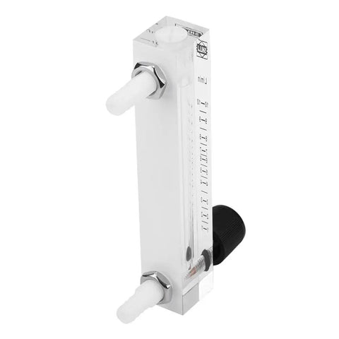 No Hassle Gas Flowmeter Featuring Steady Control Valve, 1-10 Lpm Air Gauge Solid Choice For Oxygen Nitrogen And Shop Air, Visible Acrylic Tube, Secure Barb Fittings, Runs Smooth As Silk