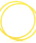 Two Adjustable Toy Hoop Exercise Ring Set With Detachable Plastic Blocks, Portable 26 Inch Fitness Rings, Colorful Yellow