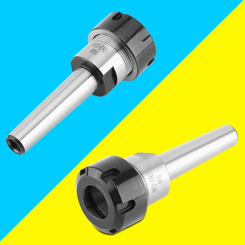 MT2 To M10 Taper Collet Chuck Holder Face Milling Arbor Adapter for CNC Machining, featuring carbon steel and easy tool change