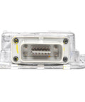 Fuel Pump Power Control Module For Cadillac ATS 2016 Through 2019 And Chevy Silverado 2019, front view showing connector