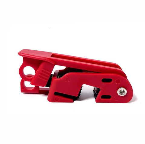 12 Pack Circuit Breaker Lockout Tagout Kit For Standard Single And Double Toggle Breakers OSHA Compliant Loto Device, red lockout