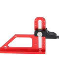 Red Table Saw Height Gauge 0 To 60mm Depth Setup Tool With 45 Degree Angle For Precise Alignment, Rock Solid Stand.