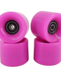 58mm 82A Skateboard Wheels Set Of 4 With ABEC7 Bearings And Spacers Pink Dope Wheels For Street And Park Skating