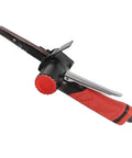 Jauarta 1/4 Inch Pneumatic Air Belt Sander High Speed 20K RPM Handheld Grinding Machine for polishing with red and black design.