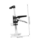 2 Piece Furniture Lifter Jack Tool Manual Arm Leveler Labor Saving Tile Raising Block Compact Adjustable Shims For Home Renovations side view with measurements