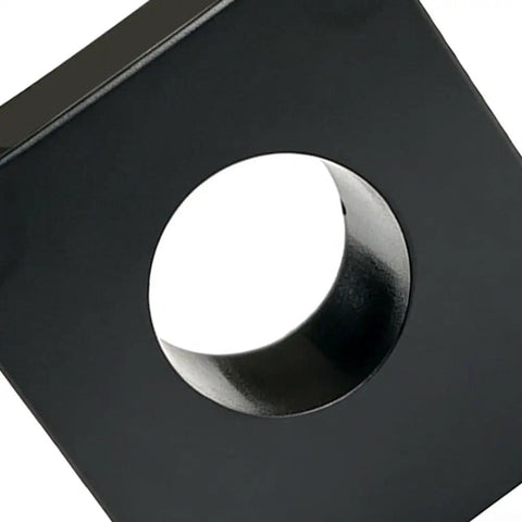 Hall Effect Current Sensor Module 100A 300A 500A For Industrial Power Systems With Low Heat, Anti Interference Design, Compact Metal Housing, Heavy Duty, High Precision Current Measurement Transducer, black square metal housing with circular opening