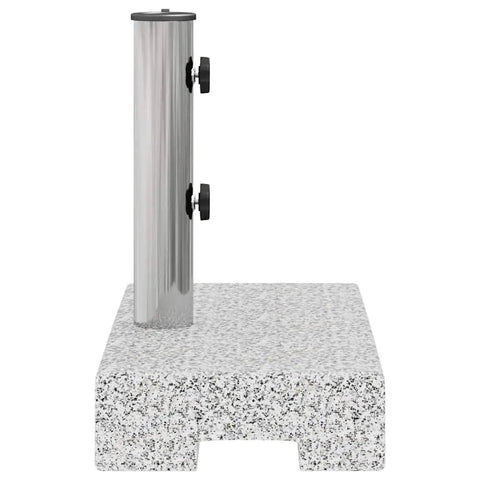 Rectangular Granite Parasol Base With Dual Adapters 55.1 Lbs Heavy Duty Patio Umbrella Stand For Poolside Yard Or Garden