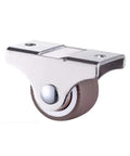 Four Piece One Inch Directional Caster Wheels Equipped With Quiet Rubber Treads And Precision Ball Bearings, showcasing a single caster.