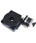 Electric Rotating Stage With Worm Gear Drive Pro Grade Rotation Platform For Precision Alignment Rotating Table With Outer Ring Scale