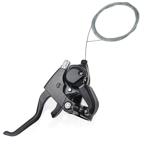 LITEONE 3x8 Speed Bicycle Shifter With Gear Indicator And V Brake Cable, close-up view showing left 3-speed component.