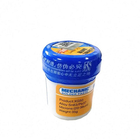 Pro Grade Mechanic Solder Paste XG-50 Sn63 Pb37 Flux For Mobile Phone PCB Repair Solder Iron Station Ready Paste Bottle
