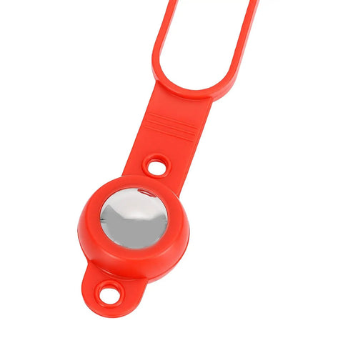 Jiawu Magnetic Stud Finder, 27 Lbs Magnetic Force, red plastic holder with strong magnet and loop for easy hanging.