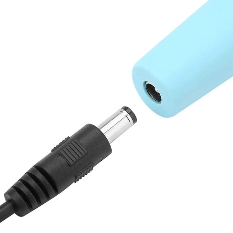 Fast Heating Polystyrene Foam Cutter Pen 24W 20cm Electric Hot Wire Engraving Tool showing blue handle and power connector