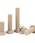 Hardcore PEEK Plastic M3 Metric Phillips Pan Head Screw Assortment Kit with varying lengths, heat resistant for precision work.
