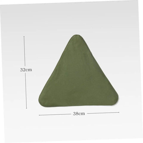 Beast Portable Tripod Camping Stool With Triangle Cloth Foldable Outdoor Stool seat cover, 32cm by 38cm green triangle cloth.