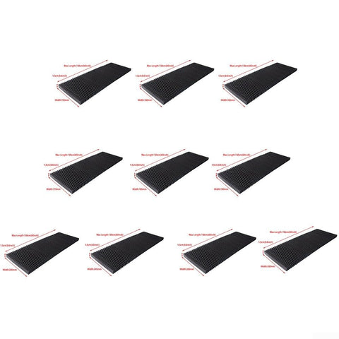Flexible Accordion Bellows Cover For CNC Milling Machines, Pro-Grade Three-Proof Cloth Rail Dust Guard, Oil And Water Resistant Telescopic Shield, Protect Screws And Rails From Dust, Chips, And Coolant, Black 1.5M Stretch Length (170mm) displayed in various angles