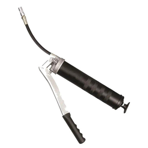 Manual Grease Gun With Lever Action Built Tough For Industrial Use 10000 PSI Working Pressure And 14 Ounce Capacity Featuring Variable Stroke
