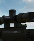 One-Slot Picatinny Rail Anti-Cant Bubble Level with Low-Profile Open Design on rifle scope for precision alignment