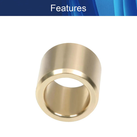 One Piece Copper Alloy Sleeve Bearing Five Eighths By Seven Eighths By One Three Quarters Inches, oilless plain bushing for smooth operation.