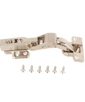 Soft Close Cabinet Hinges Zinc Alloy Full Overlay 110 Degree With 3D Adjustable Mounting Plate for Rimless Frameless Doors with screws
