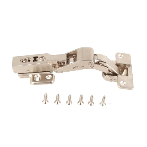 Soft Close Cabinet Hinges Zinc Alloy Full Overlay 110 Degree With 3D Adjustable Mounting Plate for frameless doors, screws included