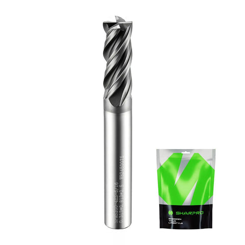 5 By 16 Inch Shank Carbide Square End Mill With 4 Flute CNC End Mills Pro Grade Metal Cutting Tool Heat Resistant