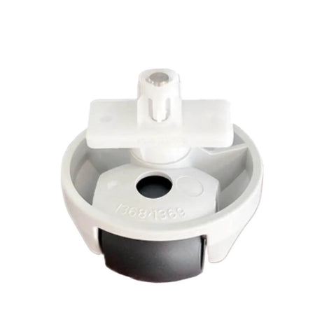 Omni directional front caster wheel for Roborock vacuums (S7/S7 MaxV/Q7 Max/S5 Max/S6 MaxV), gray wheel with white housing