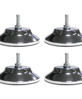 Heavy Duty 5 Inch Metal Leveling Feet For Pool And Foosball Tables adjustable feet in set of four, designed for stable game table setup.