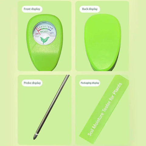 No Battery Soil Moisture Meter For Plants With Hygrometer Dial One Probe Plant Water Monitor For Garden Lawn Farm And Indoor Pots, Easy Soil PH And Moisture Check