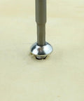 Badass 100 Piece M3 X 16mm Hex Button Head Self Tapping Sheet Metal Screws Forged From Tough 304 Stainless Steel With H2 Hex Wrench For Quick Solid Assembly On Any Rough Job Site - Screw being driven into material.