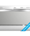 Smooth Operator Portable Countertop Dishwasher Compact 6 Place Setting Capacity For Dorms Rv Apartments Energy Star Certified sleek silver design with controls.
