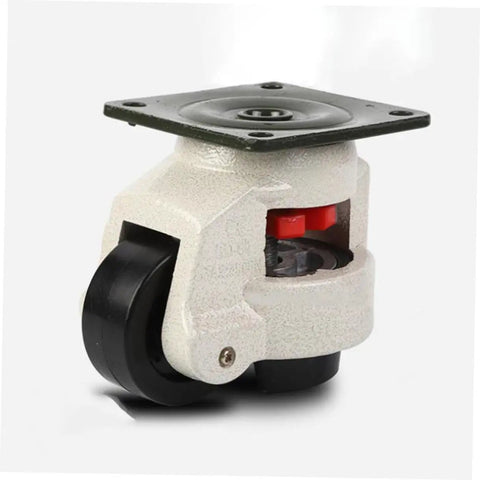 4-Piece Heavy Duty Swivel Caster Set 3 Inch With Plate Mounts Built Tough Adjustable Leveling Wheels For Workbenches Industrial Equipment And Transport Nylon Wheels On Rugged Aluminum Bodies, single caster