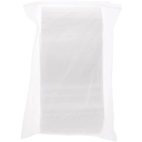 6 X 6 Inch 8 Mil Zipper Reclosable Bags Pack Of 100 Clear Food Safe Durable LDPE For Pantry Kitchen Storage Organization Crafts And Travel Uses Perfect For Fresh Snacks Office And Travel, clear bag front view