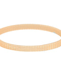 V Ribbed Drive Belt For 10-12 Inch Woodworking Band Saws Pro Grade PU Material Replacement Conveyor Belt 340mm Circumference And 10mm Wide Heavy Duty Motor Drive Accessory For Wood Cutting Machines, tan PU belt