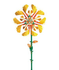 SolarFlower Golden Sunrise STEM Kit Build A Motorized Solar Powered Flower With Spinning Colorful Petals A Dope Educational Gift For Kids Ages Eight And Up And Adults Great For Home Or Classroom Projects And Gift Ideas. motorized solar flower kit with yellow petals and green stem