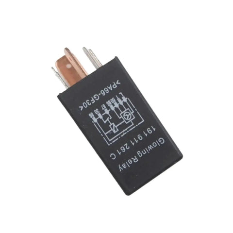 Heavy Duty Glowing Relay For Excavator And Forklift Equipment Replacement Part, 12Volt component with copper terminals.