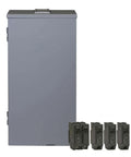 200A Outdoor Load Center with Main Breaker-120/240V, 32 spaces 64 circuits, 22 kAIC copper bus, NEMA 3R weatherproof panel