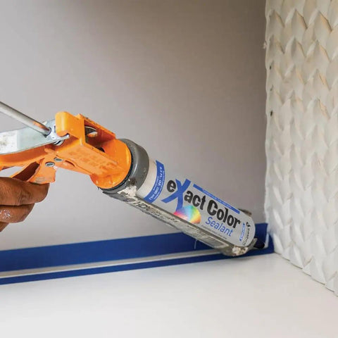 Using Exact Color Custom Colored Caulk DIY Kit With 9.5 Ounce Cartridge And 30 Ml Syringe, Water Based Sealant For Precise Color Match