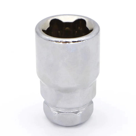 Get This Rad Lug Wheel Studs Kit That Slaps For Ford Escort Ranger And Puma Models To Secure Your Wheels With Heavy Duty Tapered Bolts That Look Awesome And Perform Like A Dream. chrome steel lug wheel stud nut socket, close-up