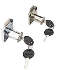 Zinc Alloy Drawer Lock Kit With Two Keys Cam Locks Core 136 138 Adjustable 21mm To 32mm Fits Desk Cupboard Mailbox Office Drawers