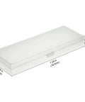 4 Piece Plastic Pencil Case Set With Hinged Lid And Snap Closure For Pencils Pens Drill Bits And Office Supplies White