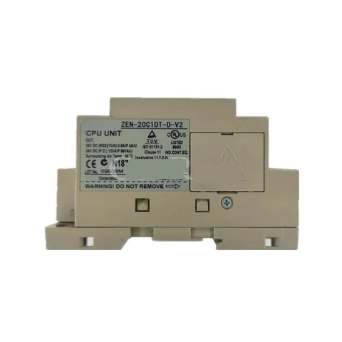 V2 Series PLC Module For Industrial Control With ZEN 20C1AR A V2 And ZEN 20C1DT D V2 Fused Compact Module Ready For Quick Plug And Play Integration And Reliable Automation Performance, beige CPU unit