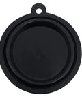Round black rubber diaphragm seal for gas water heater, 54mm diameter with mounting tab