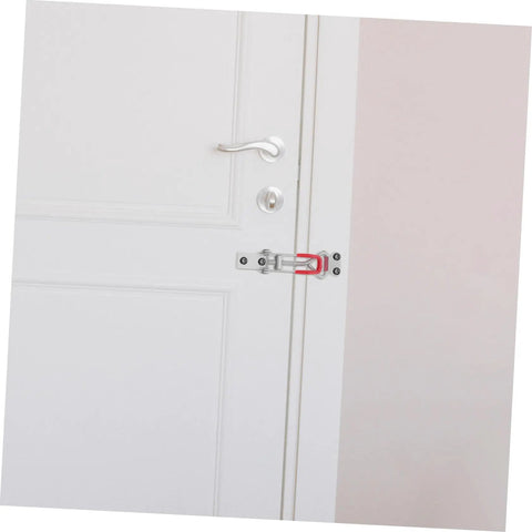 Beefy Heavy Duty Toggle Latch Clamps Set Adjustable Galvanized Iron Pull Latches With Buckle Joint For Doors Cabinets Lock Boxes And Metal Hasp Hardware High Capacity 360 Pounds on white door