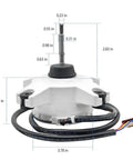 Air Conditioner Control Motor For HVAC Systems Beefy Brushless DC Fan Motor 310V 34W 1000 RPM dimensions with PWM RS485