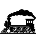 Steam Locomotive Metal Wall Art For Indoor Outdoor Decor Rustic Industrial Silhouette Sign Black 16 Inch Dope Industrial Vibe