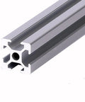 Sturdy 2pcs Aluminum Profile Extrusion Featuring Sleek T Slot Design That Is Totally Anodized And Perfect For Your Next DIY Build Or Industrial Project With Amazing Strength Yet Super Lightweight To Handle Any Tough Job Around The House Or Shop Without - close-up view of 300mm long aluminum T-slot profile.